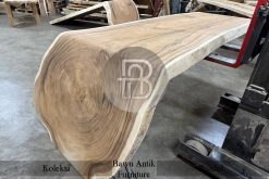 Meja Solid U Kayu Trembesi Utuh Serat Jati Great Quality BA-243.1