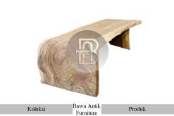 Model Meja Solid U Kayu Utuh Natural Color Best Seller BA-245