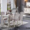 Set Meja Makan Jepara Minimalis Solid Wood White Duco BA-272