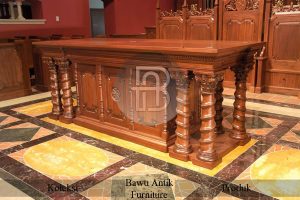Harga Meja Altar Kayu Jati Ukiran Klasik Furniture Jepara BA 286