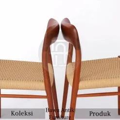 Kursi Makan Jati Minimalis Natural Rotan Alami Best Seller BA-299.1