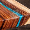 Meja Kayu Solid Resin Futuristic Elegant Industrial Style BA-287.2