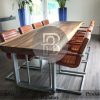 Meja Kayu Suar Modern Design Meja Makan Furniture Jepara BA-292