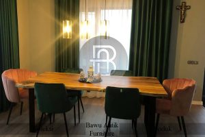 Meja Makan Kayu Suar Solid Furniture Jepara Best Seller BA 291