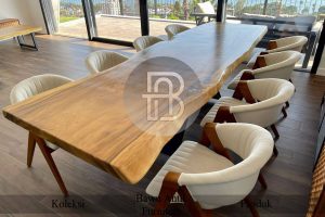 New Meja Makan Kayu Trembesi Solid Minimalis Best Seller BA 281