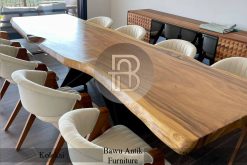 New Meja Makan Kayu Trembesi Solid Minimalis Best Seller BA-281.1