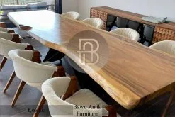 New Meja Makan Kayu Trembesi Solid Minimalis Best Seller BA-281.1