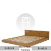 Dipan Kayu Jati Solid Minimalis Natural Color Best Seller BA-303.2