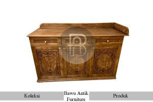 Meja Altar Katolik Kayu Jati Solid Natural Klasik Ukiran BA 315