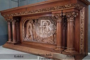 Meja Altar Ukiran Jati Desain Meja Altar Katolik Furniture Jepara BA 319