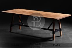 Meja Jati Solid Industrial Modern Style Furniture Jepara BA-343