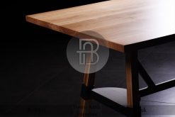 Meja Jati Solid Industrial Modern Style Furniture Jepara BA-343.1