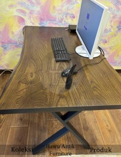 Meja Kantor Kayu Solid Utuh Jati Best Seller BA-331.1