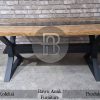 Meja Kayu Solid Trembesi Expocy Table Elegant Industrial Style BA-349