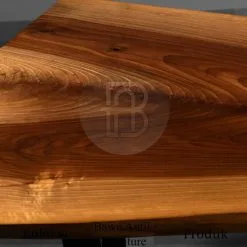 Meja Kayu Trembesi Waterfall Modern Industrial Design BA-357.1