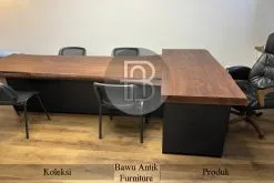 Meja Meeting Solid Kayu Jati Utuh Luxury Style BA-347.1