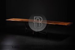 Meja Trembesi Solid Kayu Utuh Modern Minimalis Furniture Jepara BA-342