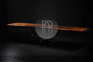 Meja Trembesi Solid Kayu Utuh Modern Minimalis Furniture Jepara BA 342