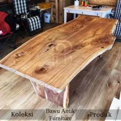Meja Trembesi Solid Terbaru Serat Alami Life Edge Best Seller BA-356