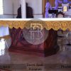 Model Meja Altar Gereja Kayu Jati Relief Carving BA-361