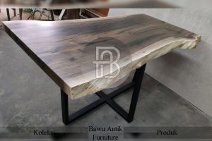 Model Meja Kayu Solid Industrial Kaki Besi Best Seller BA 329