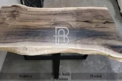 Model Meja Kayu Solid Industrial Kaki Besi Best Seller BA-329.1