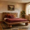 Tempat Tidur Kayu Trembesi Minimalis Classic Rustic Style BA-306.1