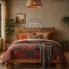 Tempat Tidur Kayu Trembesi Minimalis Classic Rustic Style BA-306.2