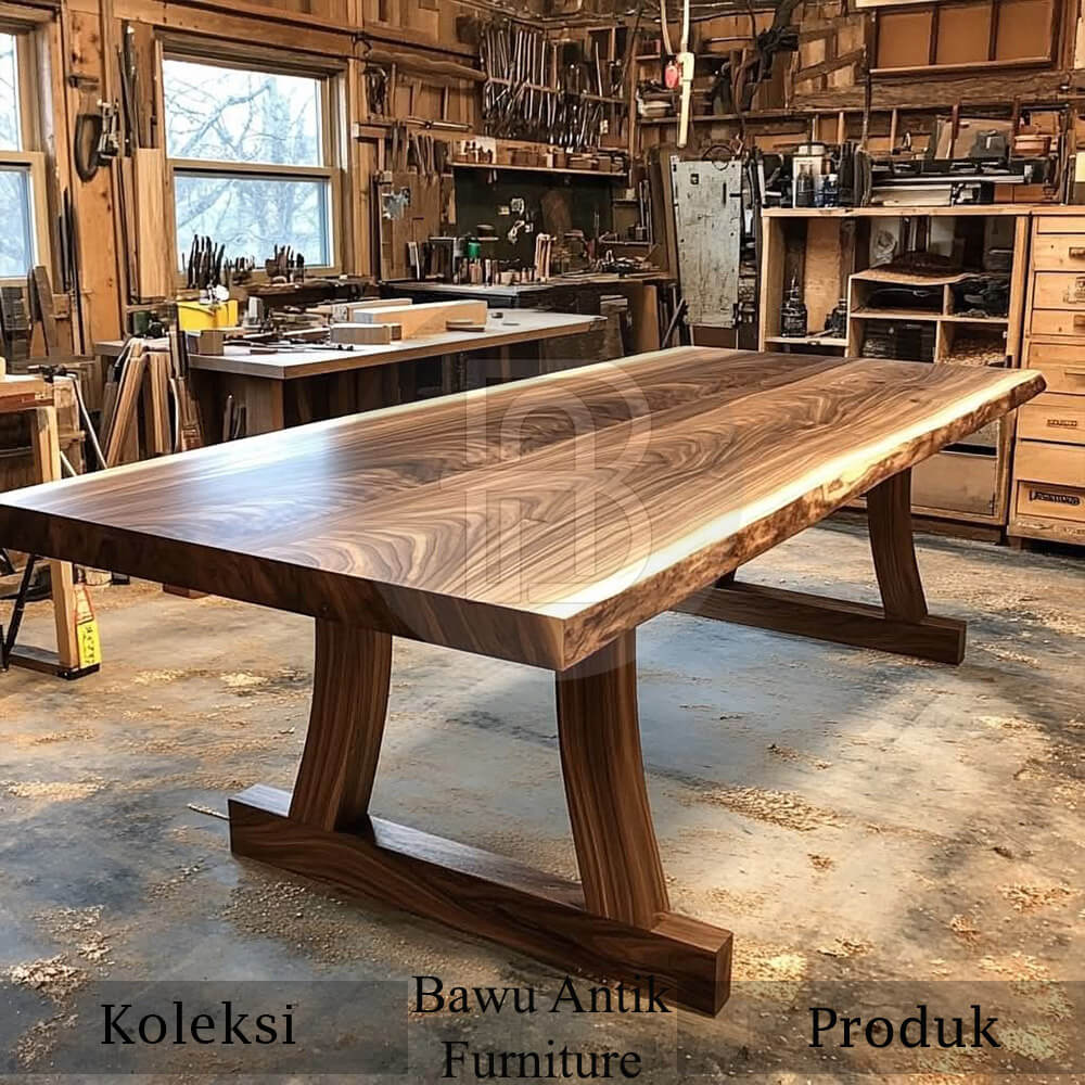 Terbaru Meja Kayu Solid Trembesi Minimalis Furniture Jepara BA-369 Terbaru Meja Kayu Solid Trembesi Minimalis Furniture Jepara BA-369
