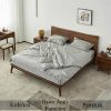 Dipan Kayu Jati Headboard Kayu Utuh Minimalis Elegant Style BA-407.1