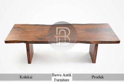 Harga Meja Kayu Solid Live Edge Great Quality Bawu Antik Furniture BA-412.1