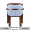 Kursi Cafe Kayu Jati Solid Minimalis Soft Fabric BA-389.1