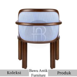 Kursi Cafe Kayu Jati Solid Minimalis Soft Fabric BA-389.1