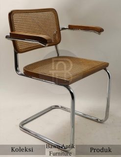 Kursi Cesca Besi Minimalis Modern Rattan Combination BA-383