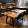 Meja Kayu Trembesi Industrial Model Simple Minimalis BA-399.1