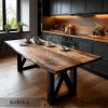 Meja Kayu Trembesi Industrial Model Simple Minimalis BA-399.2