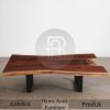 Meja Solid Kayu Trembesi Special Edition Industrial Design BA-418