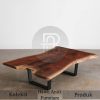 Meja Solid Kayu Trembesi Special Edition Industrial Design BA-418.1