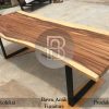 Meja Solid Trembesi Kayu Utuh Industrial Minimalis Style BA-373