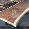Meja Solid Trembesi Kayu Utuh Industrial Minimalis Style BA-373.1