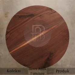 Model Meja Kayu Solid Bundar Kayu Utuh Kaki Besi Best Sale BA-423.1