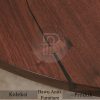 Model Meja Kayu Solid Bundar Kayu Utuh Kaki Besi Best Sale BA-423.2