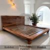 Tempat Tidur Minimalis Kayu Solid Rustic Natural Color BA-410