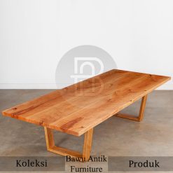 Meja Jati Solid Bleeching Natural Color New Year Sale BA-439.1