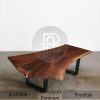 Meja Jati Solid Terbaru Kayu Utuh Natural Walnut Color BA-433