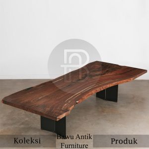 Meja Kayu Solid Trembesi Desain Meja Rapat Modern Minimalis BA 436