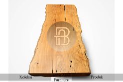 Meja Kayu Solid Trembesi Live Edge Natural Big Size BA-468.1