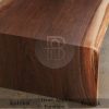 Meja Kayu Trembesi Solid Waterfall Model Live Edge BA-428.2