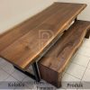 Meja Makan Kayu Trembesi Solid Harga Diskon Spesial Tahun Baru BA-473.2
