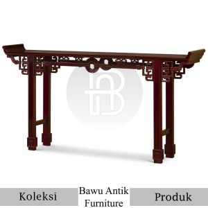 Meja Persembahan Kayu Jati Desain Klasik Autentik BA 446